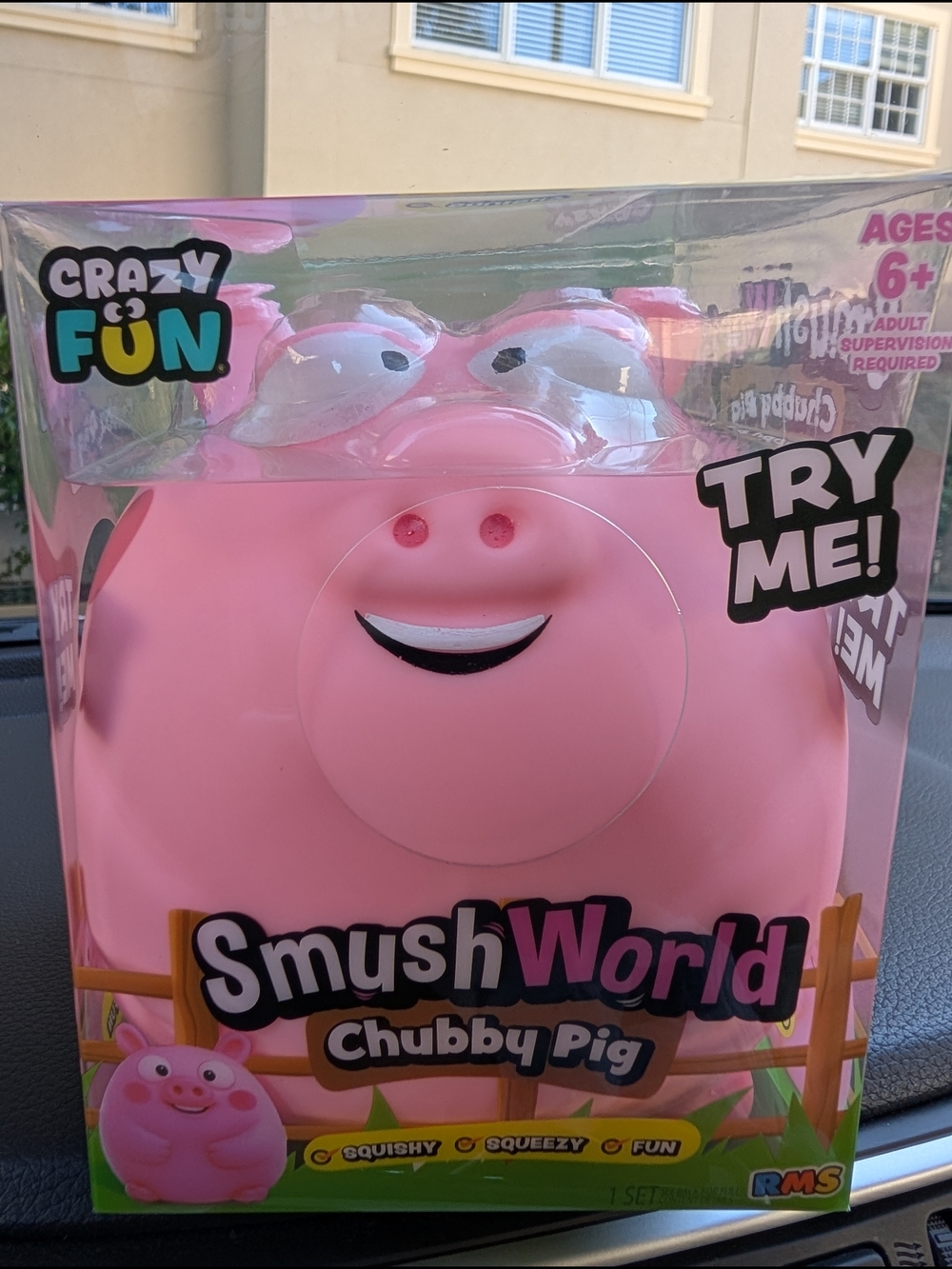 SmushWorld Chubby Pig Kids Toy - Pink